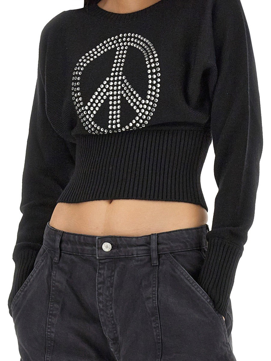 MOSCHINO JEANS PEACE SYMBOL JERSEY