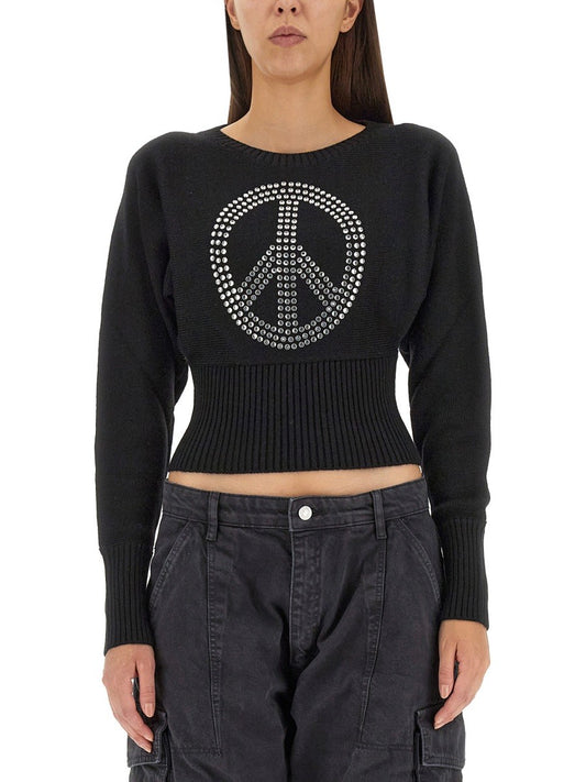 MOSCHINO JEANS PEACE SYMBOL JERSEY