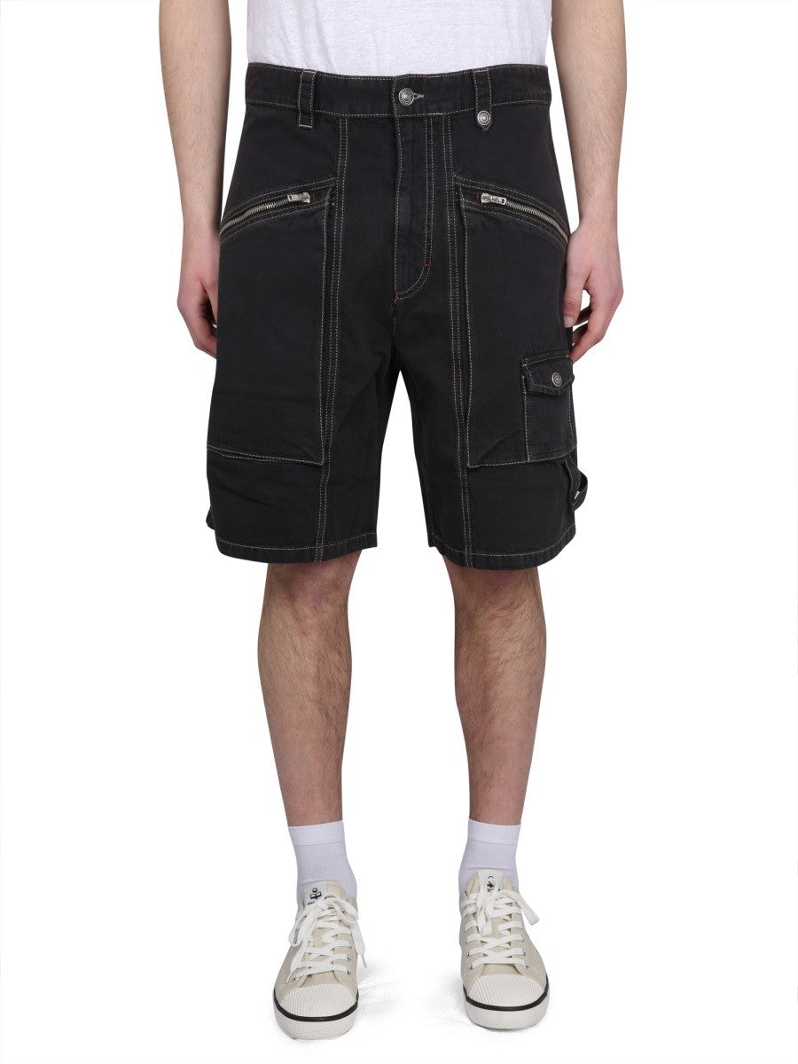 MARANT PEIO DENIM BERMUDA SHORTS