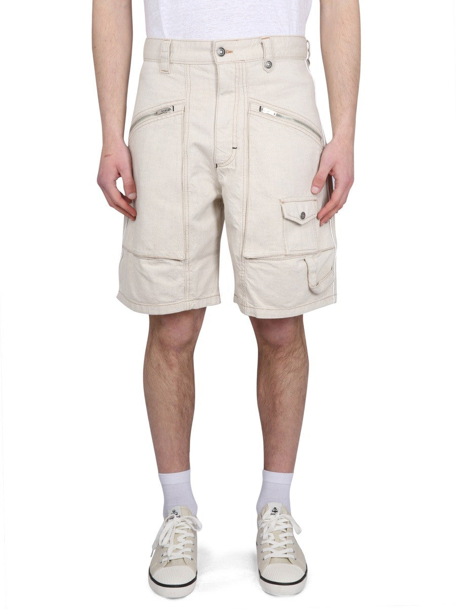 MARANT PEIO DENIM BERMUDA SHORTS