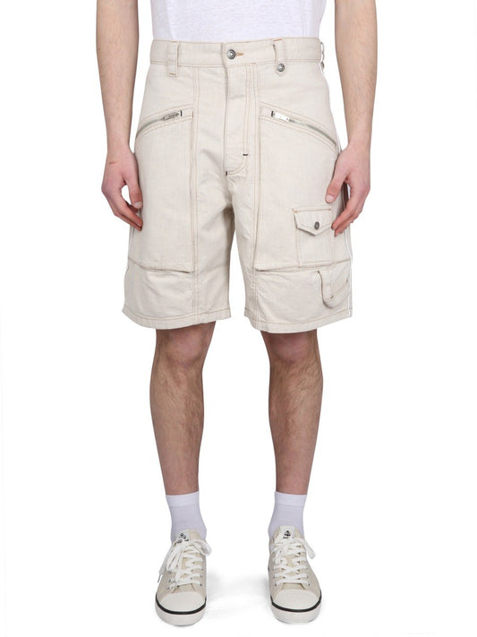 MARANT PEIO DENIM BERMUDA SHORTS