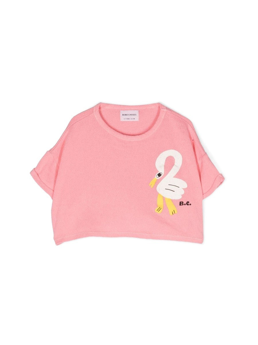 BOBO CHOSES pelican cropped sweatshirt