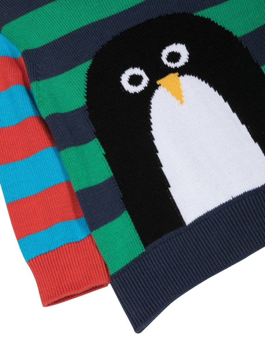 stella mccartney penguin stripes crew neck pullover