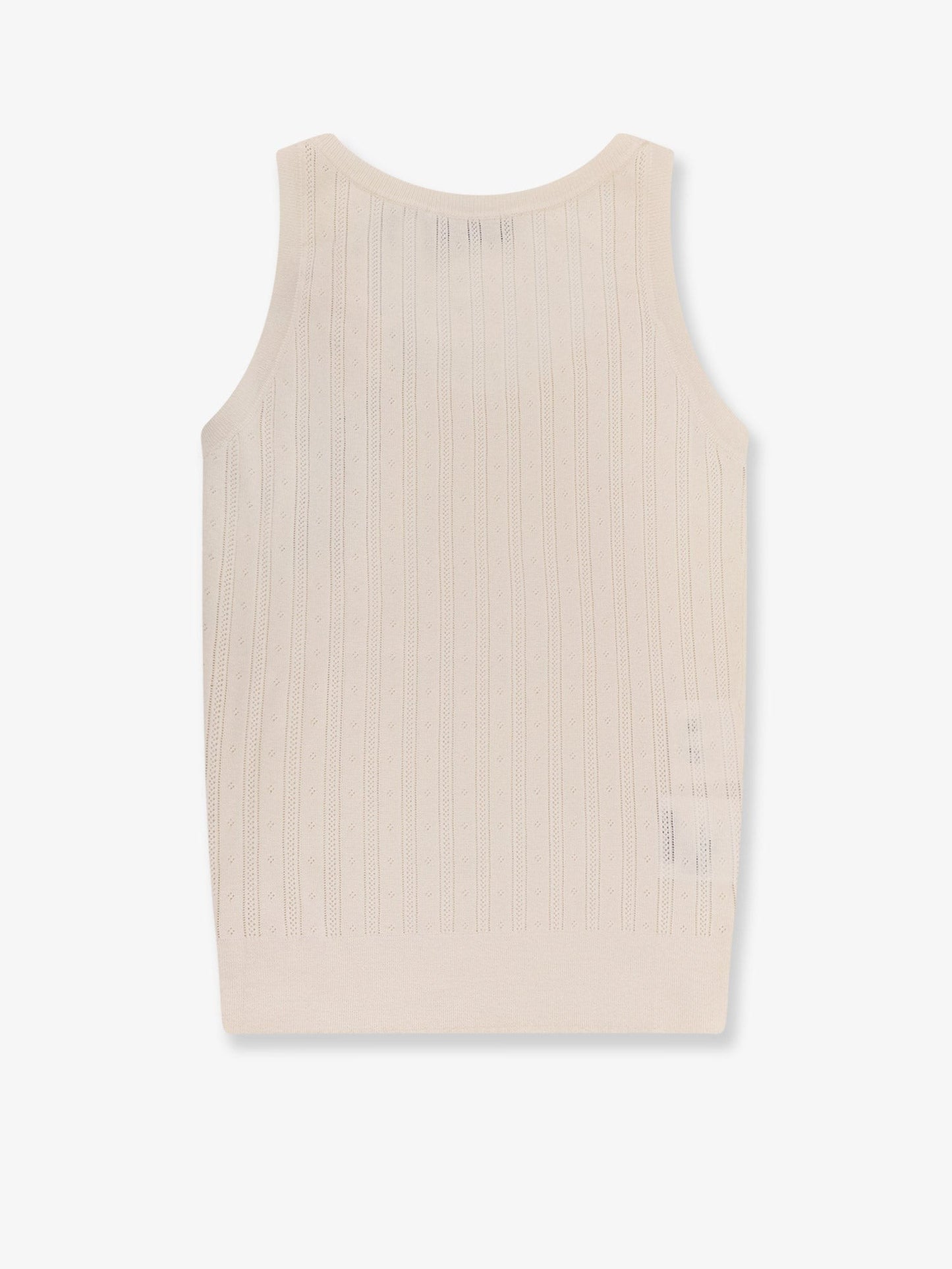 Miu Miu Perforated cachemire and silk top