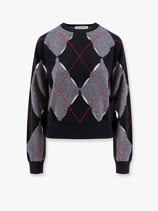 Dior Perforated cashmere sweater with diamond pattern