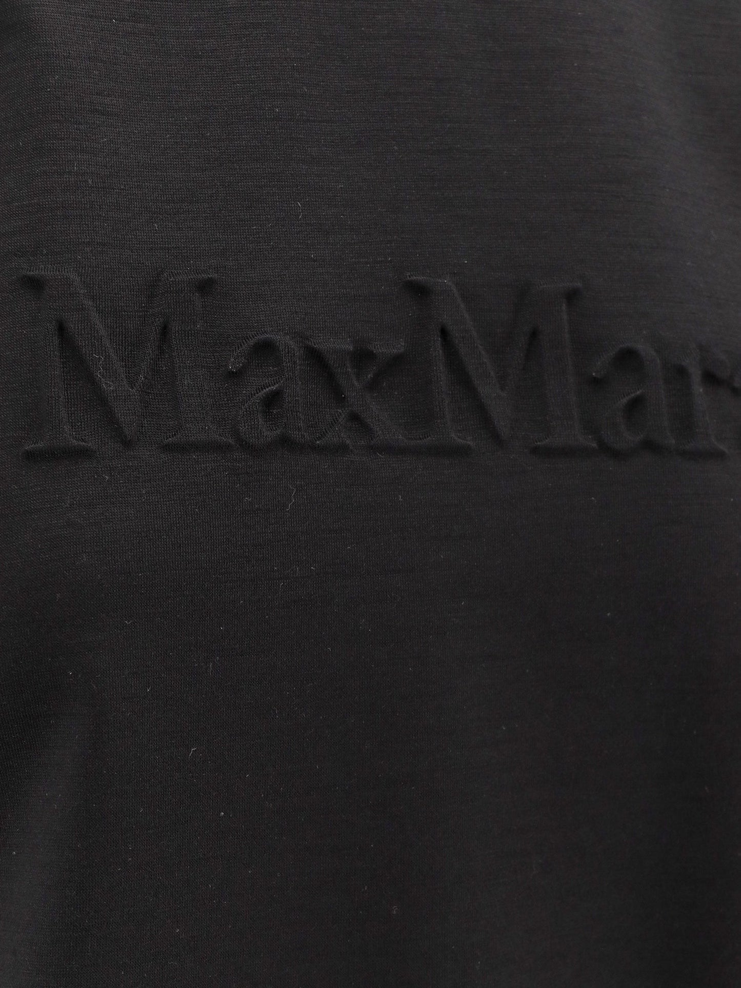 Max Mara Peter wool t-shirt with embossed frontal logo