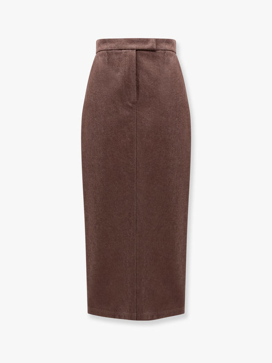 Max Mara Pianosa max mara sfilata cotton long skirt