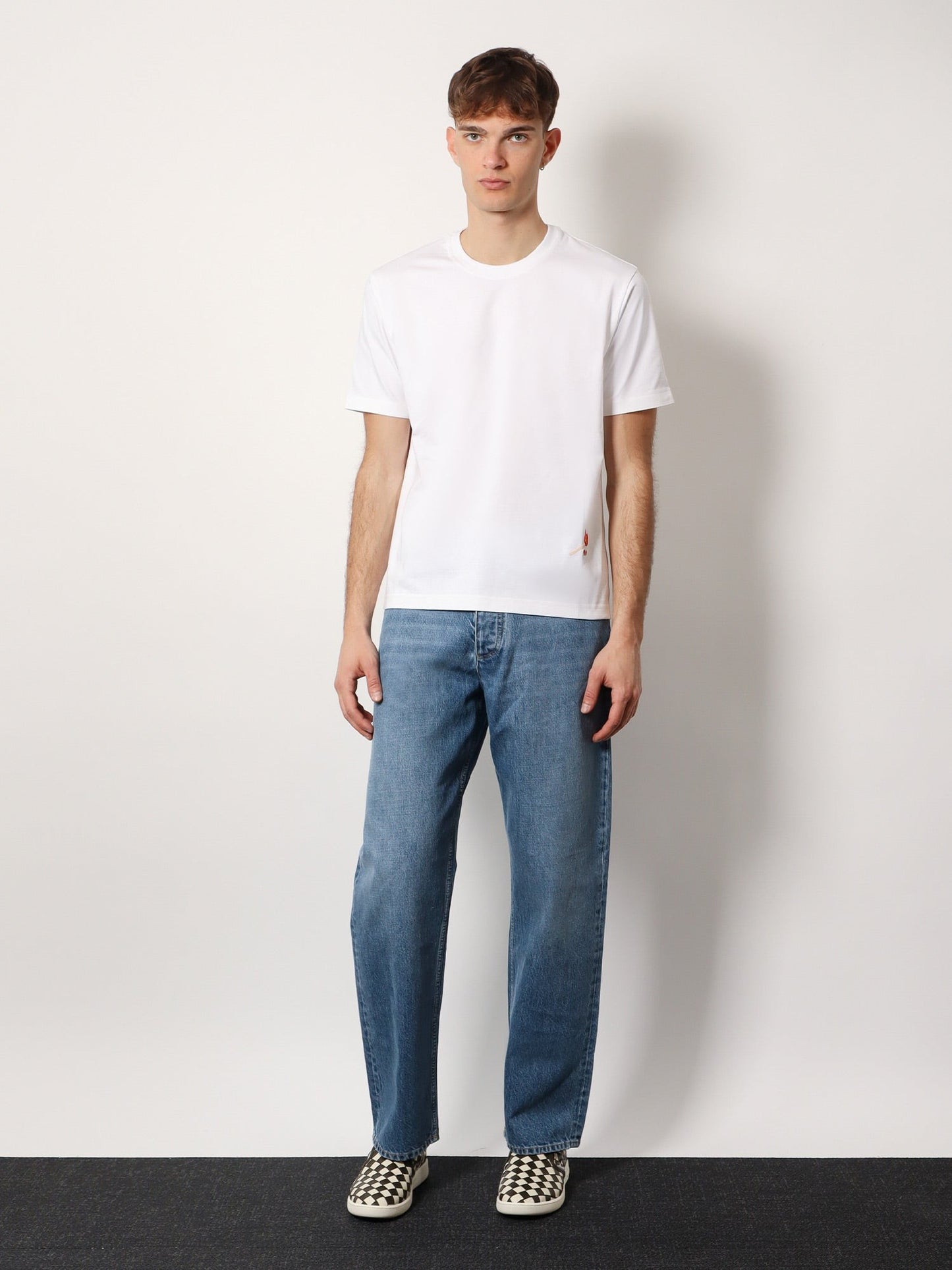 Bottega Veneta Pima cotton jersey t-shirt with match embroidery