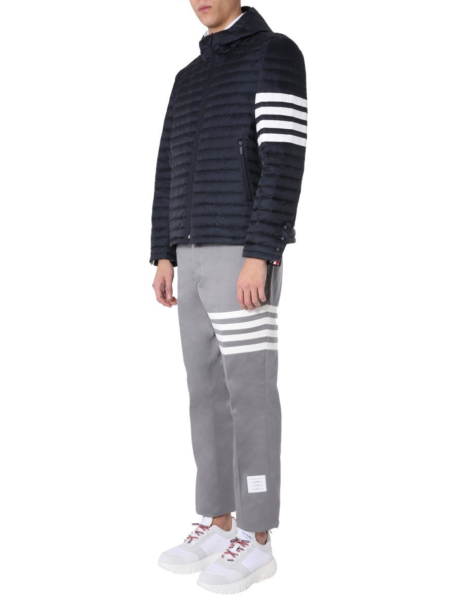 THOM BROWNE DOWN JACKET WITH HOOD