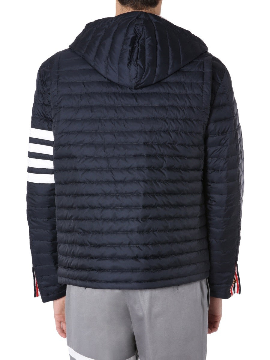 THOM BROWNE DOWN JACKET WITH HOOD