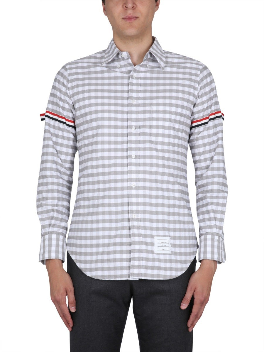 THOM BROWNE PLAID SHIRT