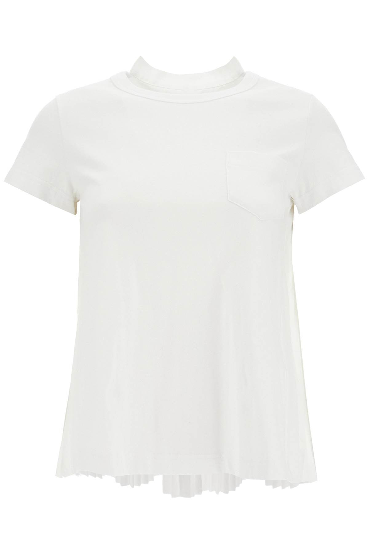 SACAI pleated back t-shirt