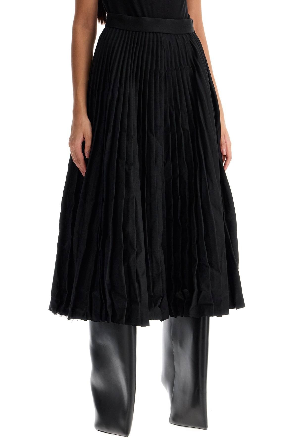 Balenciaga pleated skirt with crink