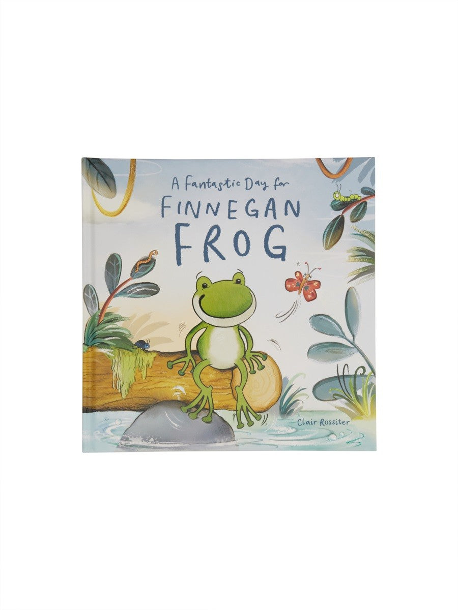 JELLYCAT PLUSH "A FANTASTIC DAY FOR FINNEGAN FROG BOOK"