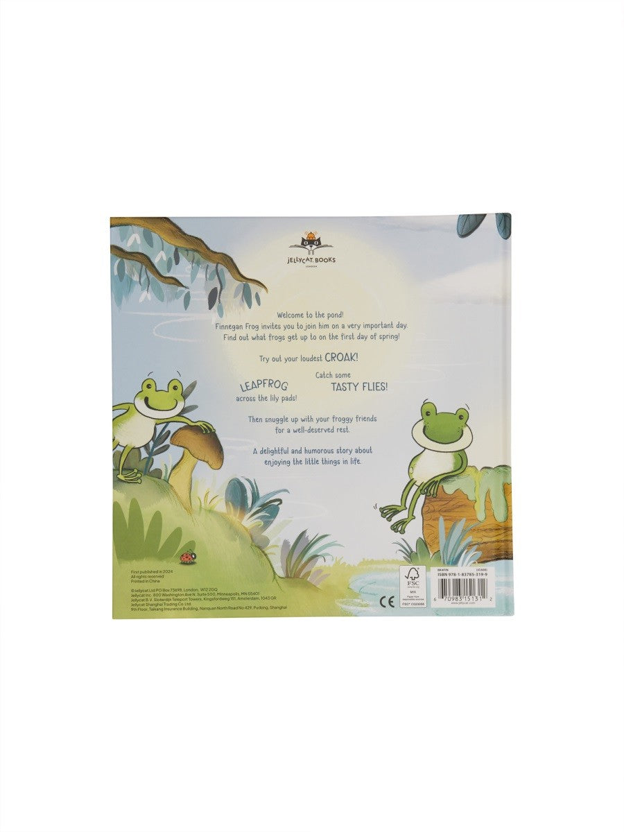 JELLYCAT PLUSH "A FANTASTIC DAY FOR FINNEGAN FROG BOOK"