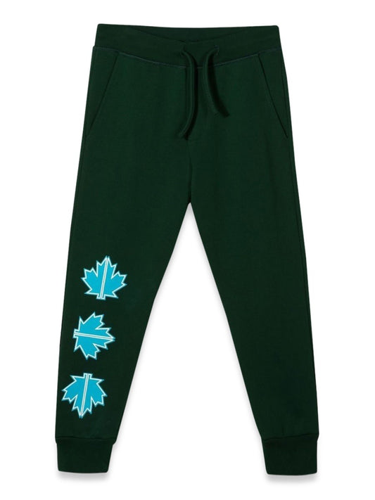 Dsquared PLUSH PANTS LEAF LOGO ON FRONT LEG