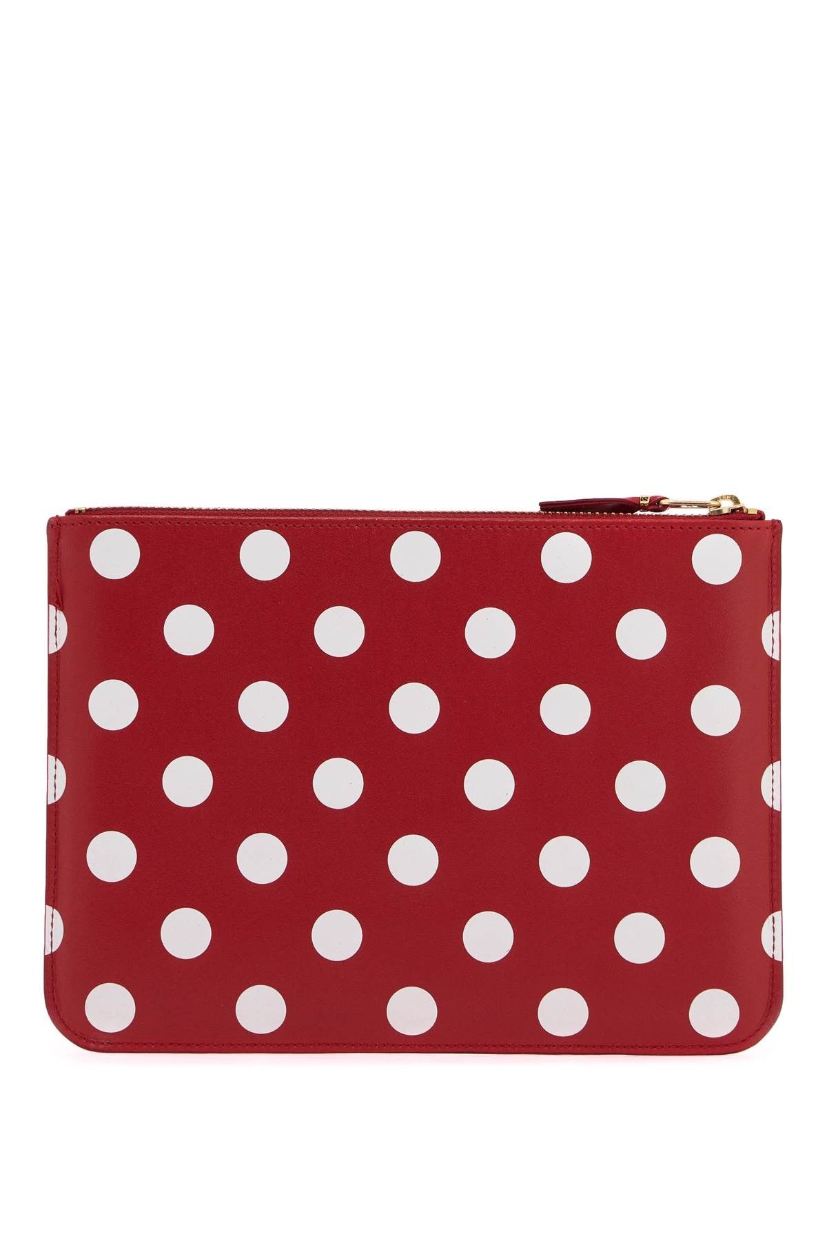 COMME DES GARCONS WALLET 'polka dot leather pouch bag