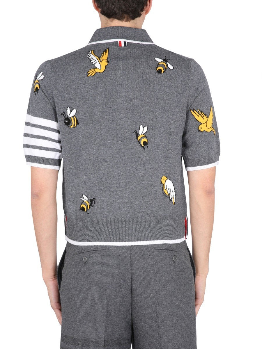 THOM BROWNE POLO BIRDS & BEES