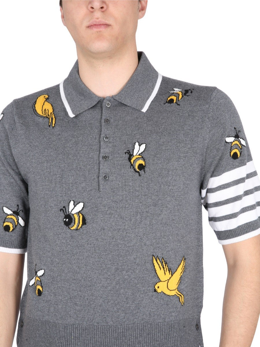 THOM BROWNE POLO BIRDS & BEES