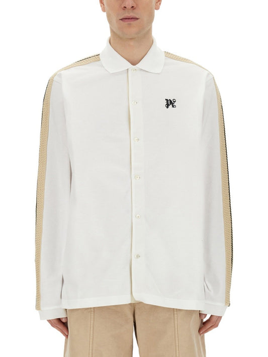 Palm Angels POLO SHIRT WITH MONOGRAM