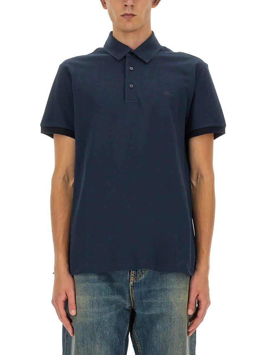 Etro POLO SHIRT WITH PEGASUS LOGO