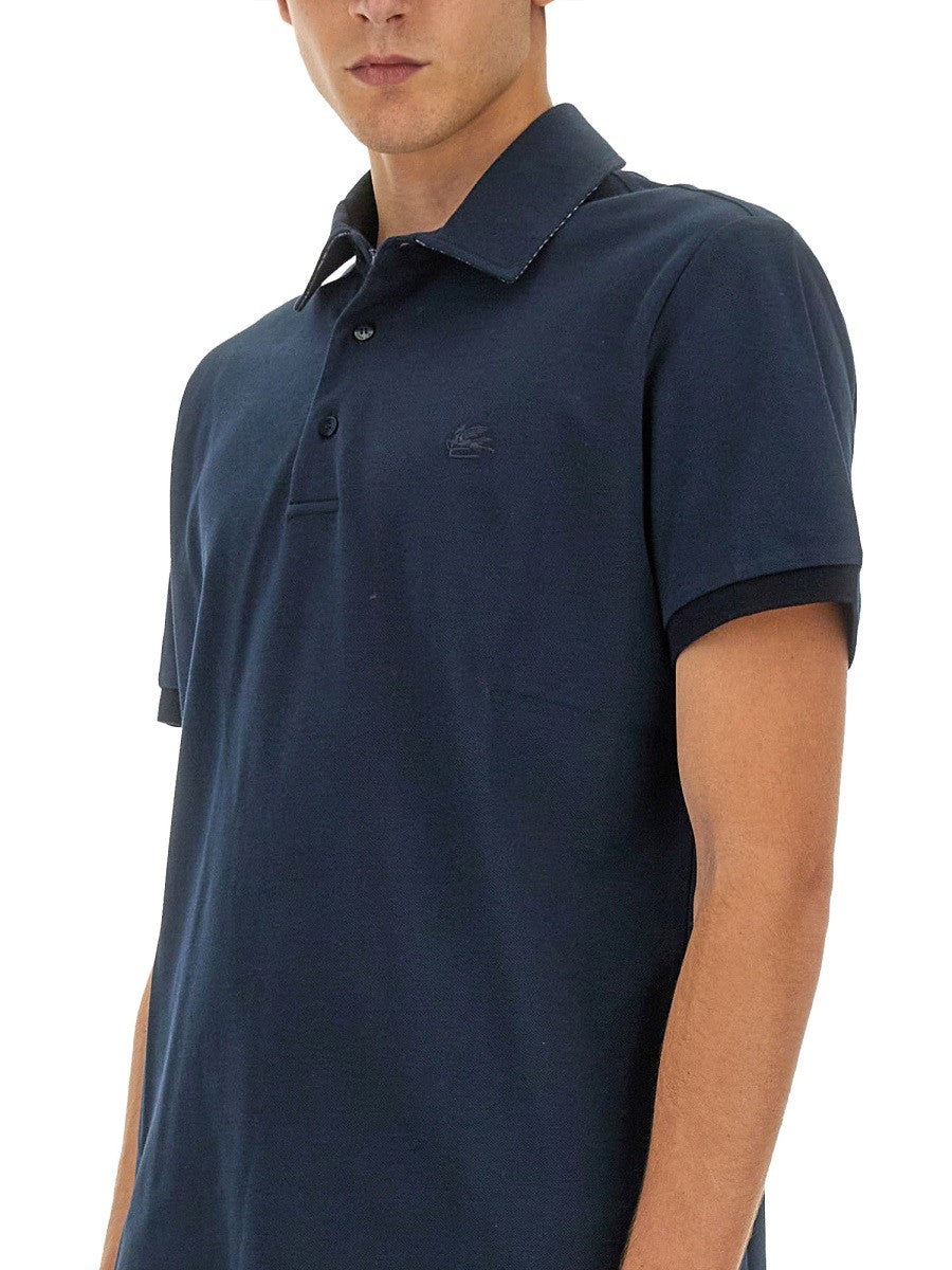 Etro POLO SHIRT WITH PEGASUS LOGO