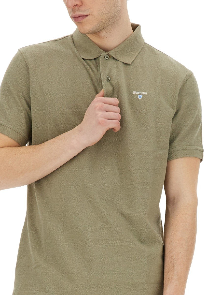 BARBOUR POLO WITH LOGO