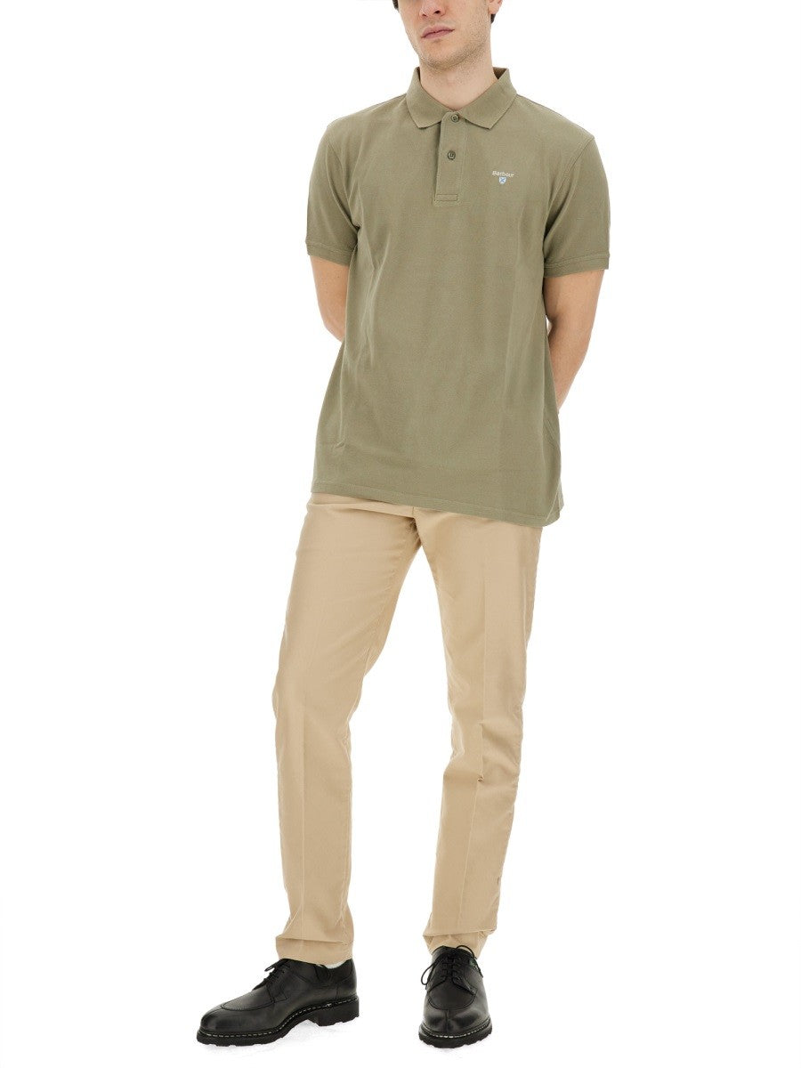 BARBOUR POLO WITH LOGO