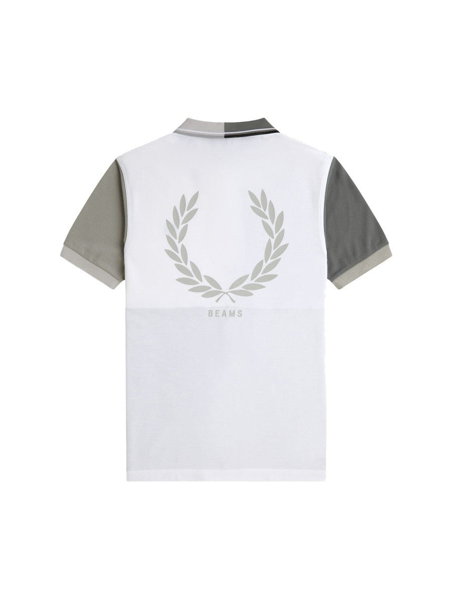 FRED PERRY X BEAMS POLO WITH LOGO