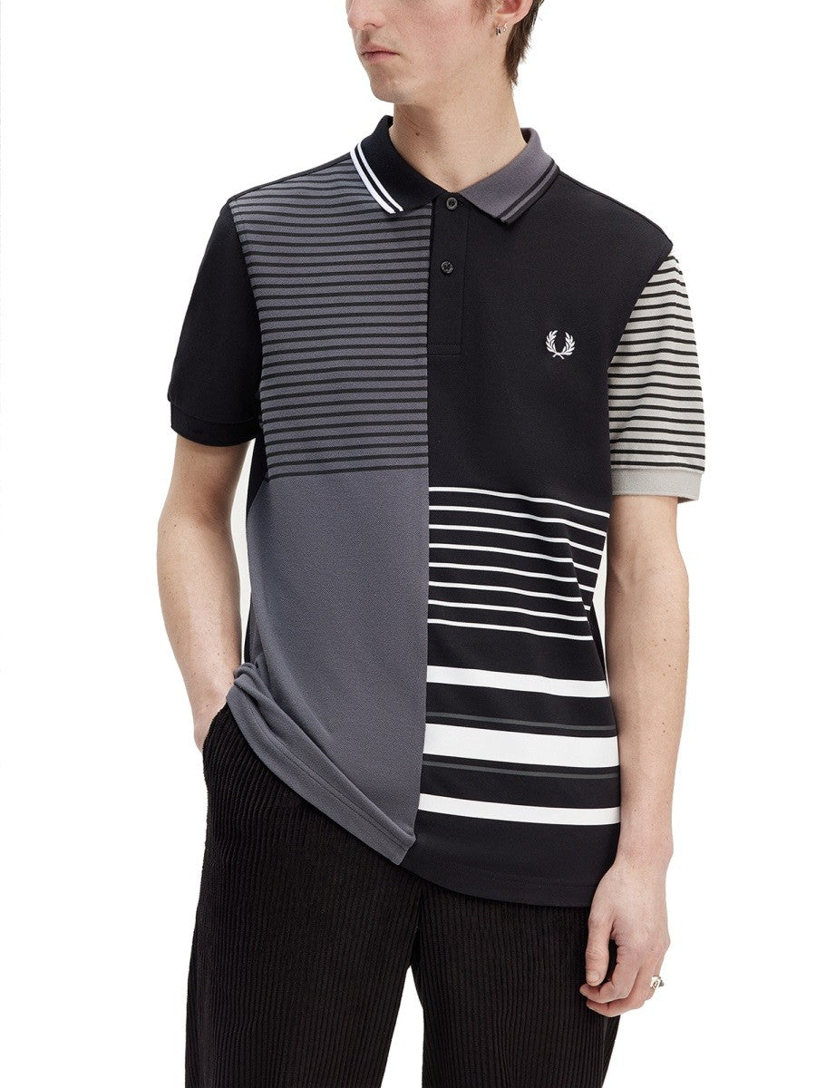 FRED PERRY X BEAMS POLO WITH LOGO