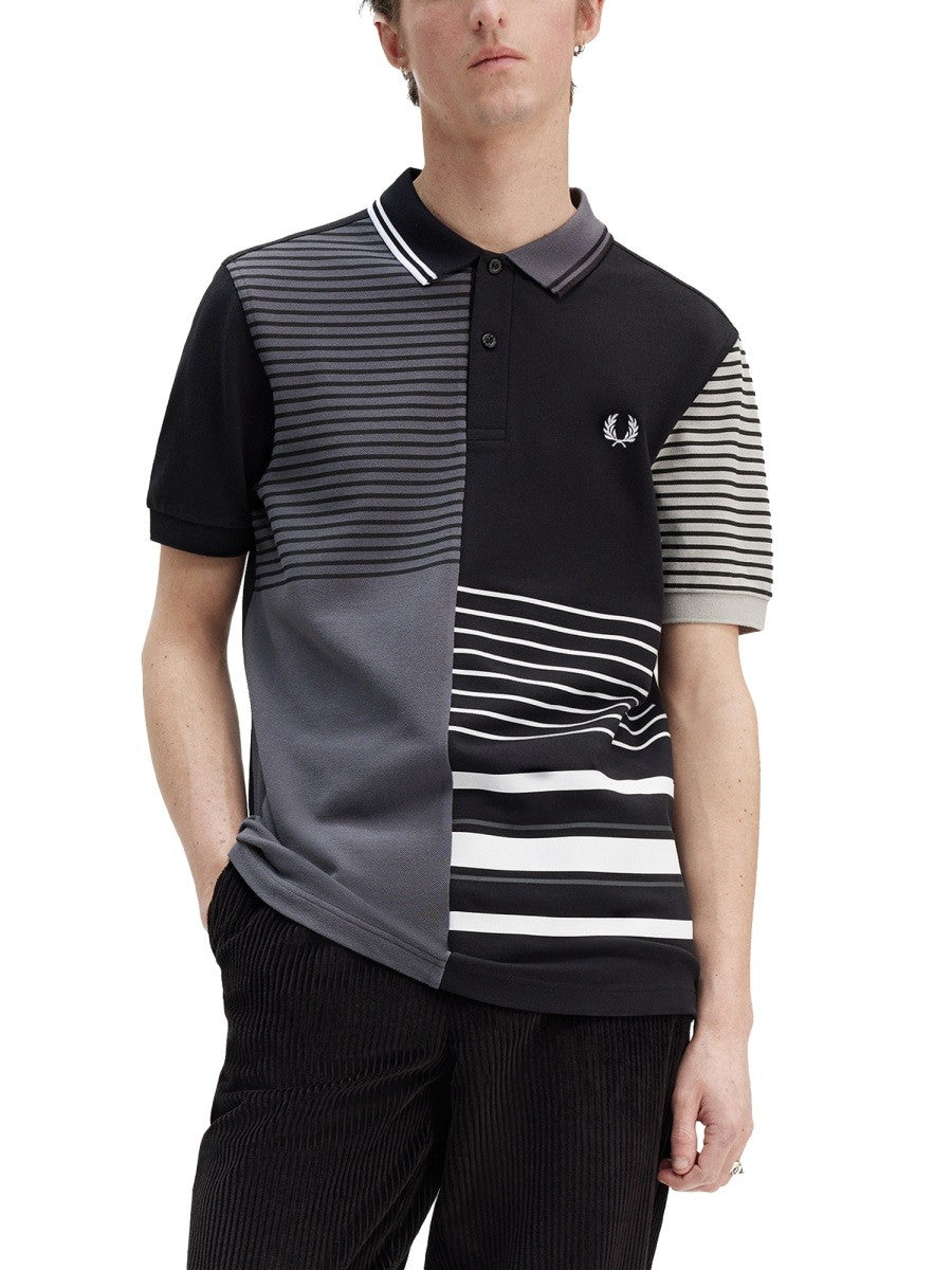 FRED PERRY X BEAMS POLO WITH LOGO