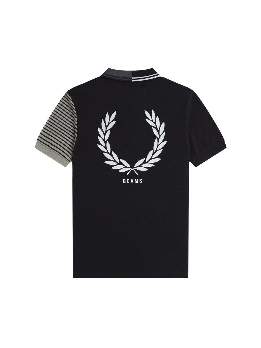 FRED PERRY X BEAMS POLO WITH LOGO