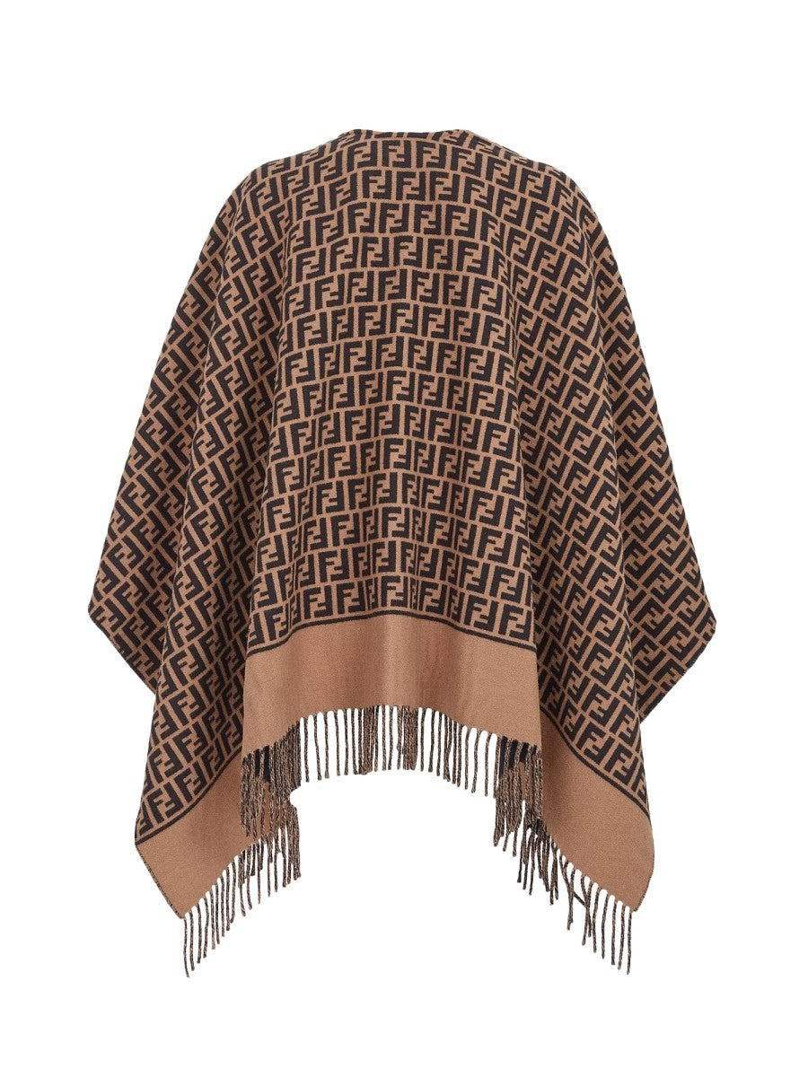 Fendi WOOL AND CASHMERE PONCHO