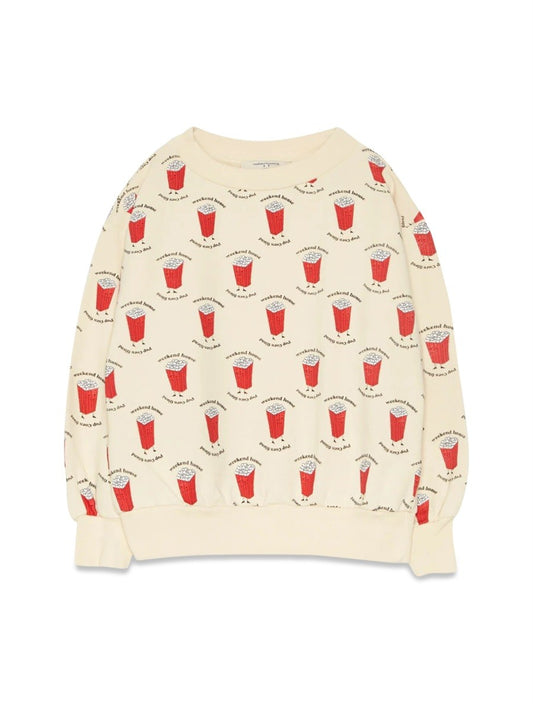 WEEKEND HOUSE KIDS popcorn all over sweatshirt