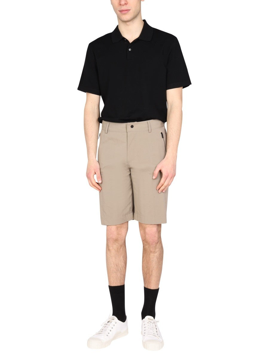 MONOBI POPLIN BERMUDA SHORTS