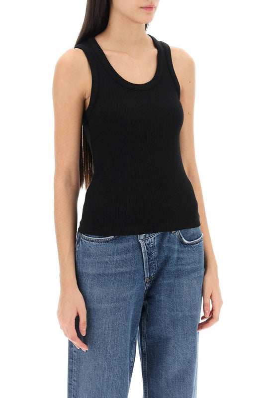 AGOLDE poppy ribbed tank top