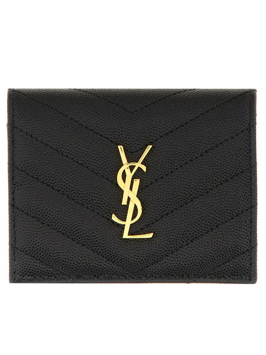 Saint Laurent PORTA CARTE CON PATTA CASSANDRE MATELASSÉ