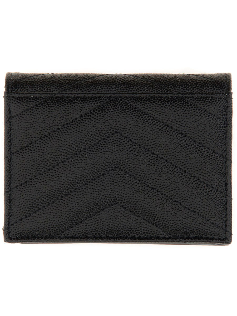 Saint Laurent PORTA CARTE CON PATTA CASSANDRE MATELASSÉ