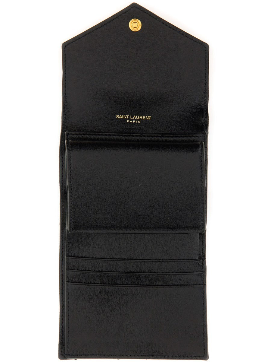 Saint Laurent "CASSANDRE" MATELASSÉ MULTI-FOLD WALLET