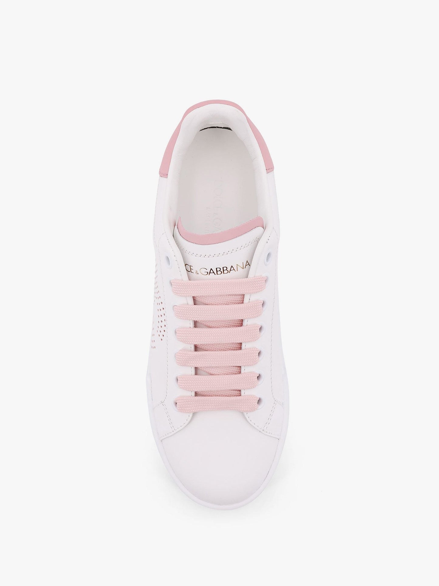 Dolce & Gabbana Portofino low-top leather sneakers with lateral monogram