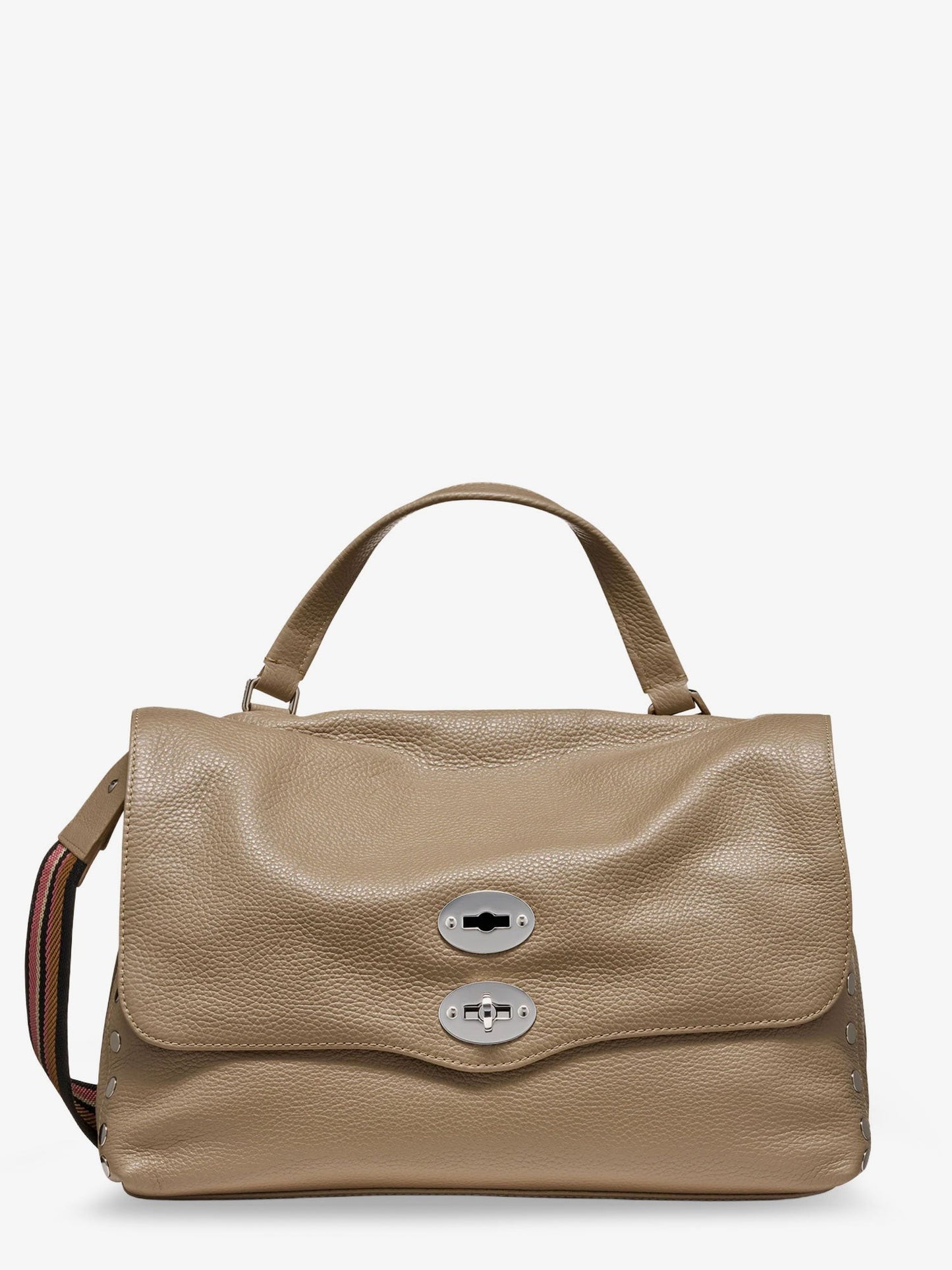 ZANELLATO Postina M leather crossbody bag with double shoulder strap