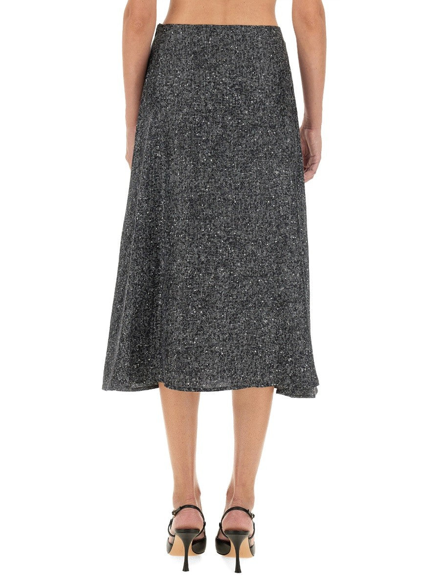 KITON PRINTED SKIRT