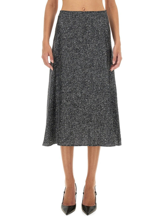 KITON PRINTED SKIRT