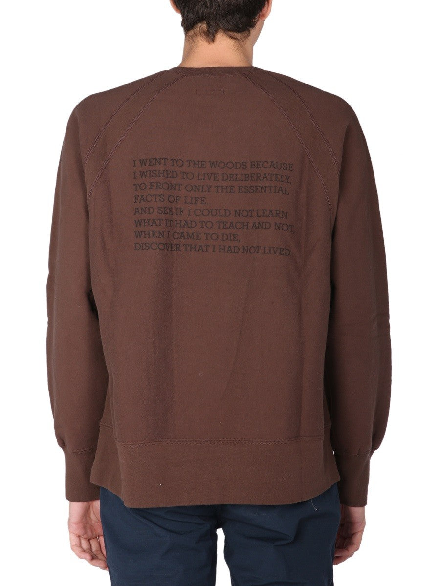 ENGINEERED GARMENTS PRINTED SWEATSHIRT