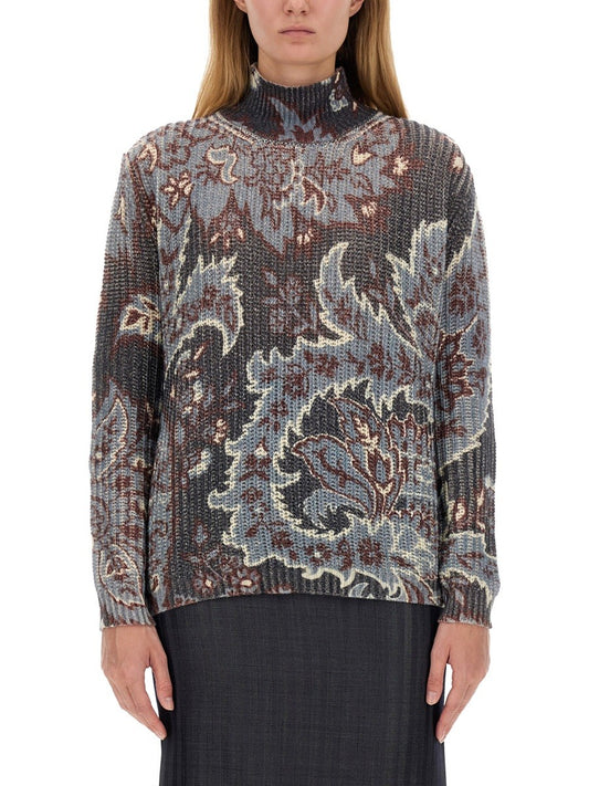 Etro PRINTED WOOL SWEATER