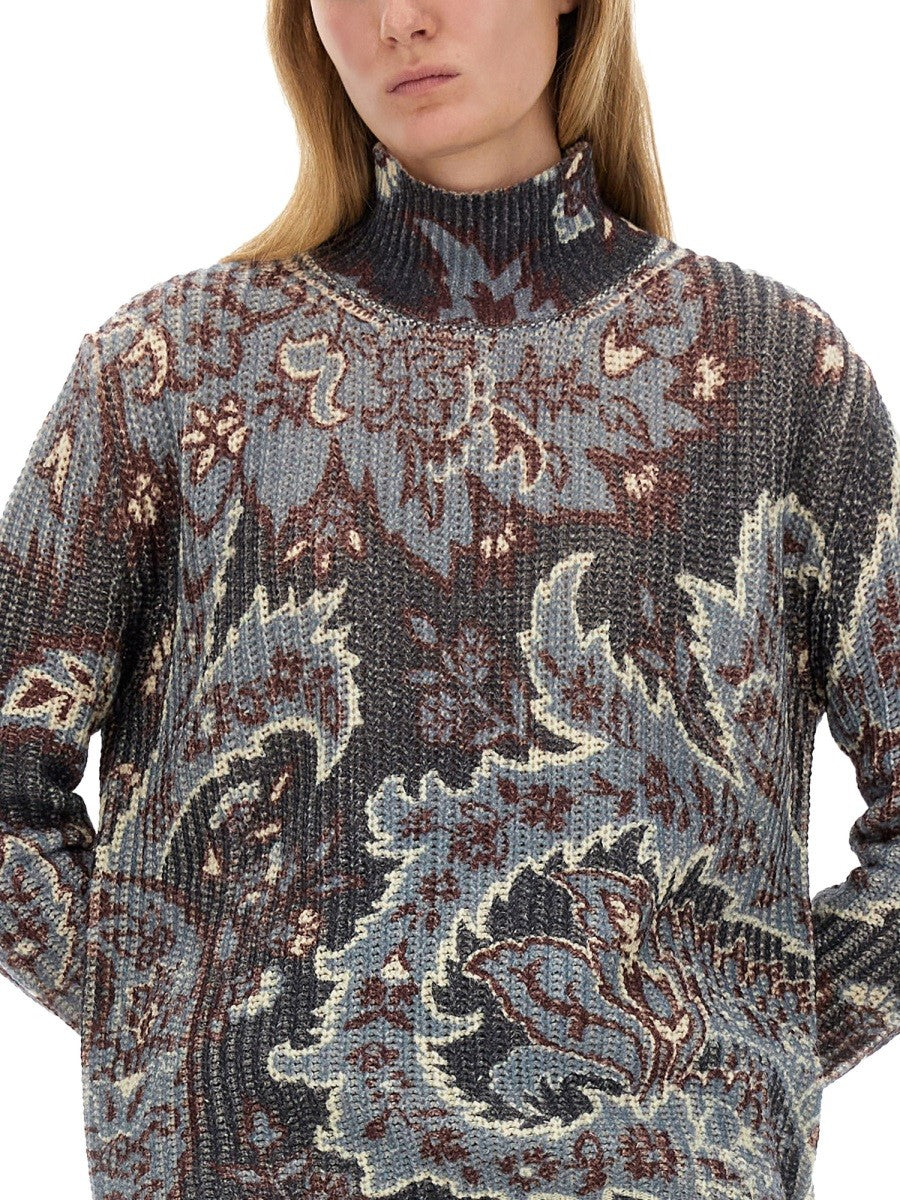 Etro PRINTED WOOL SWEATER