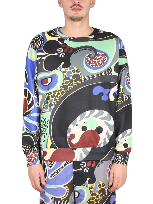 Moschino PSYCHEDELIC PRINT SWEATSHIRT