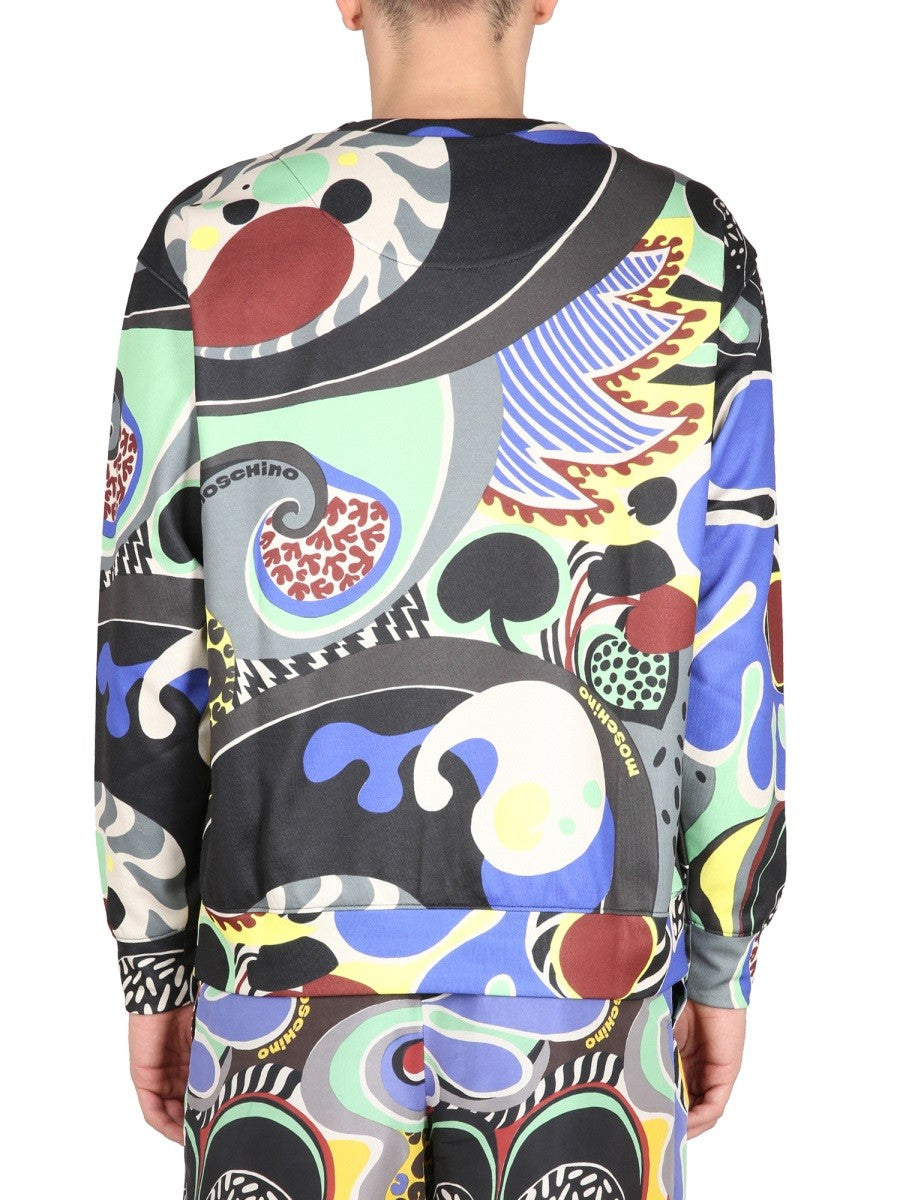 Moschino PSYCHEDELIC PRINT SWEATSHIRT