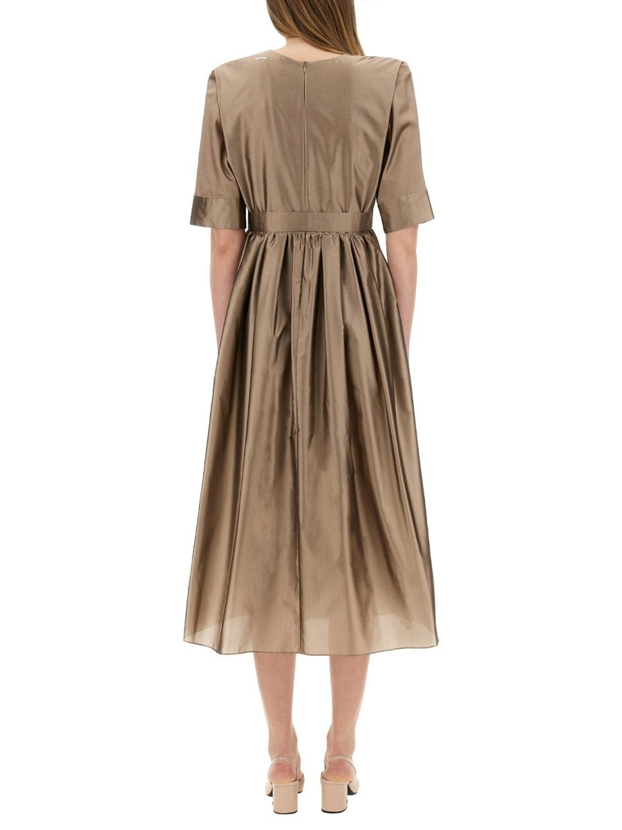 S MAX MARA "PURPLE" MIDI DRESS