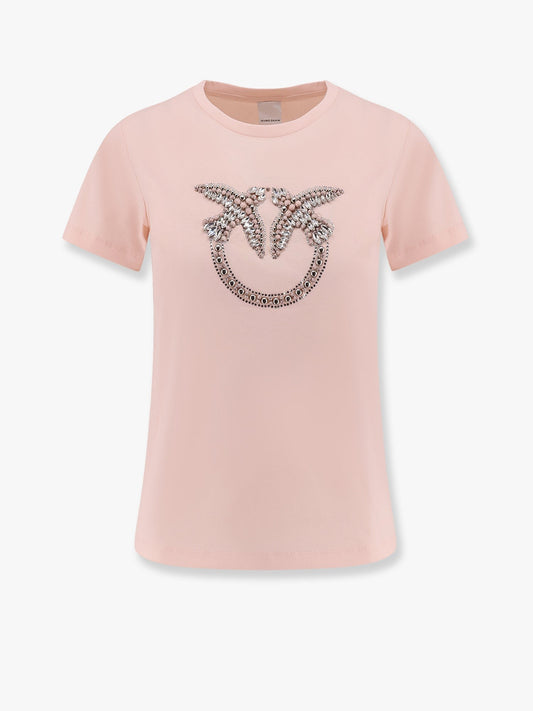 Pinko Quentin t-shirt with love birds embroidery